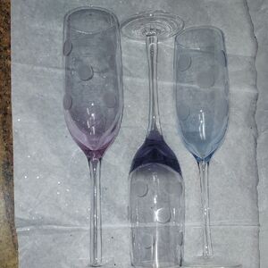 Waterford Markis Polka Dot Champagne Flutes Set Of 3
